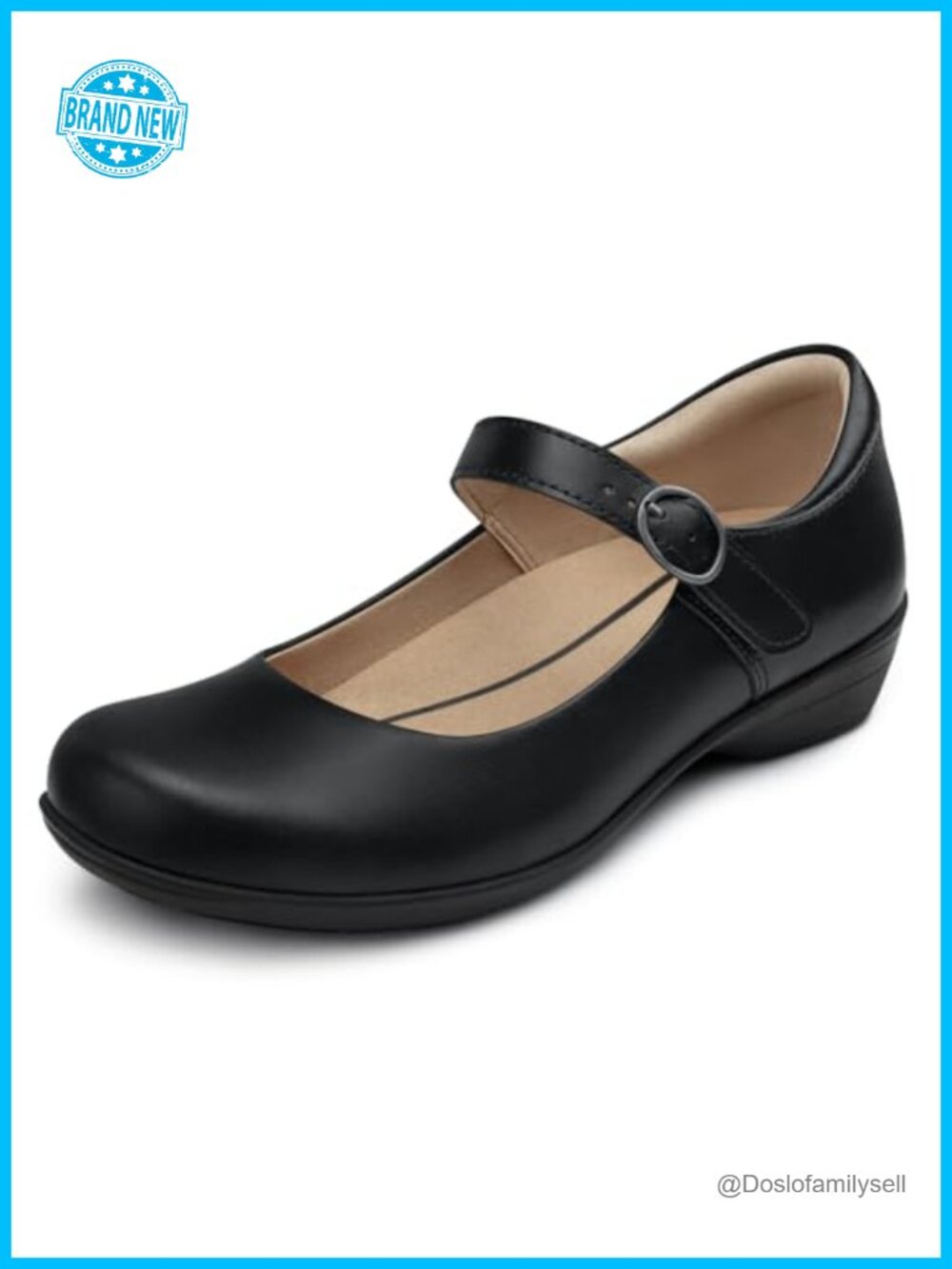 Mary Jane Flats Genuine Leather Arch Support Orthopedic Comfort Shoes